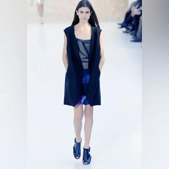 Chloe Black Patent Leather Peep-Toe Buckle Accent Heels - Picture 2 of 14